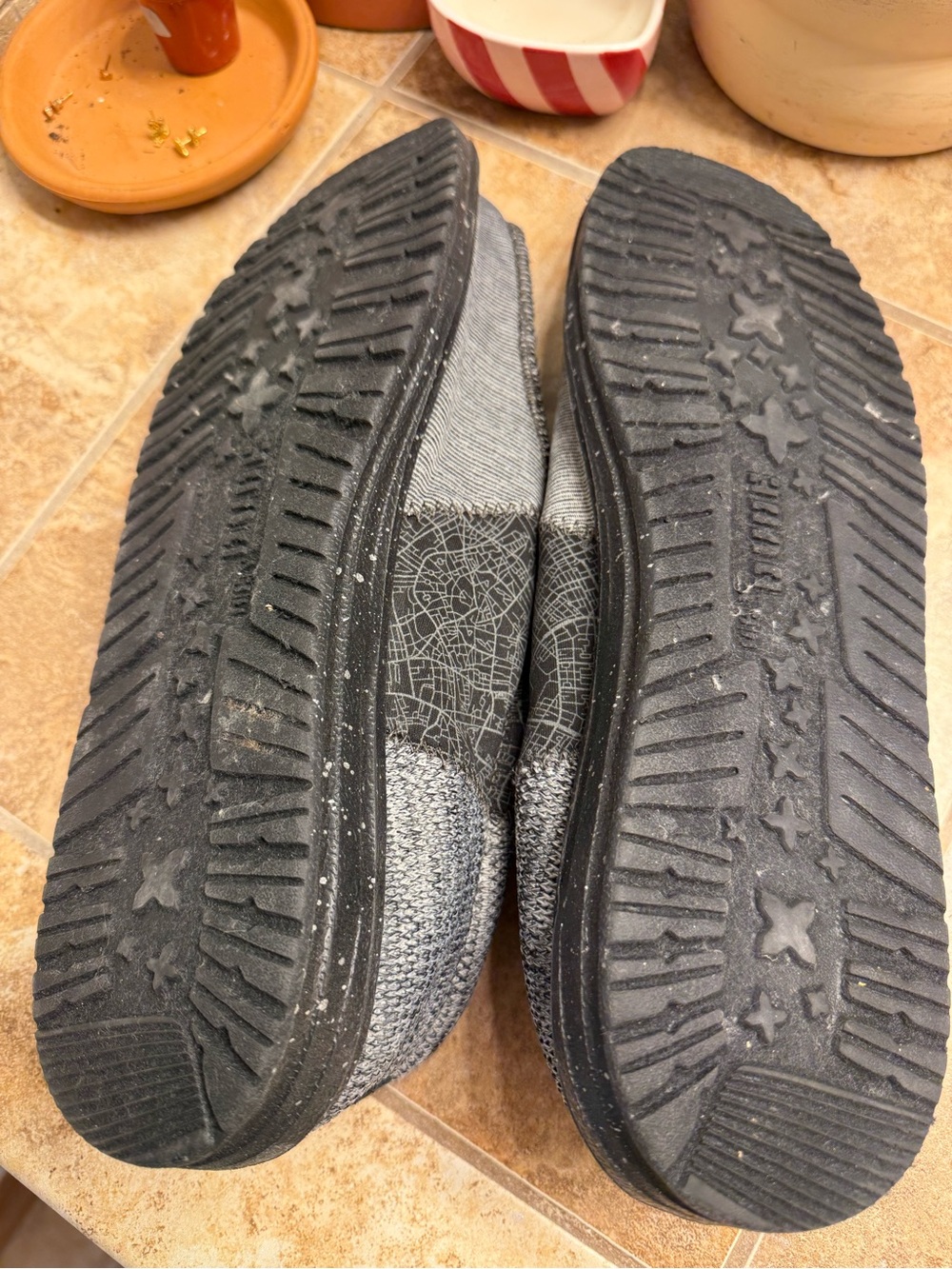 Hey Dude Gray Canvas Slip-On Loafers - Picture 4 of 4